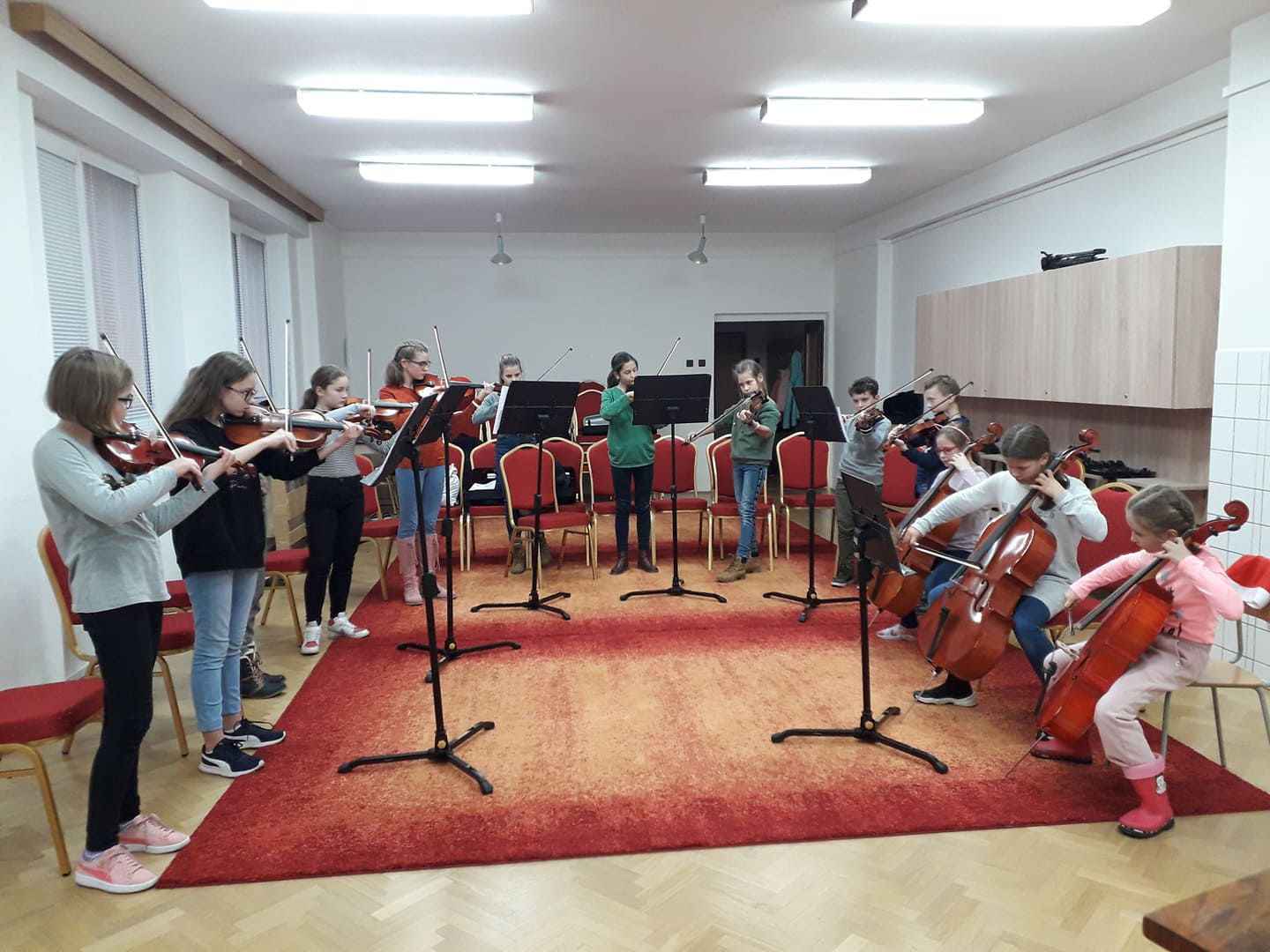 Prípravný sláčikový orchester- skúška 2019 01